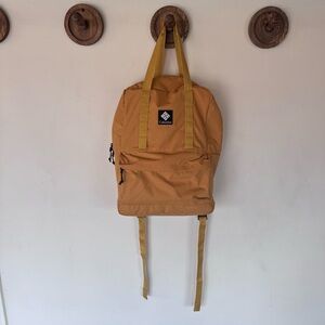 Columbia mustard yellow backpack 16x15x5.5